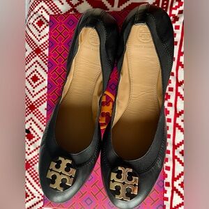 Tory Burch Claire Elastic Ballet Flat- size 9